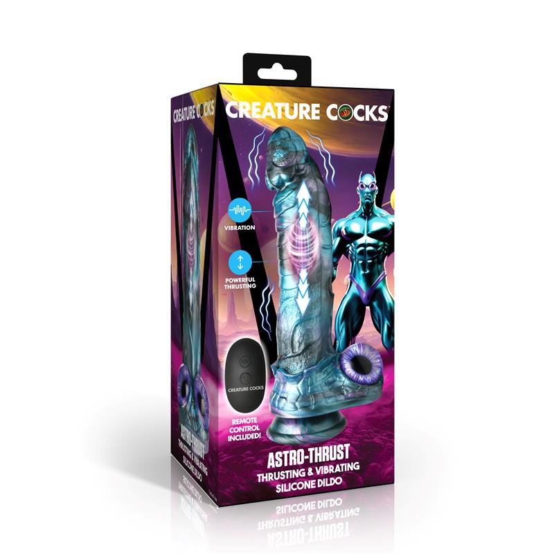 CREATURE COCKS - ASTRO-THRUST DILDO CON VIBRACIÓN Y THRUSTING