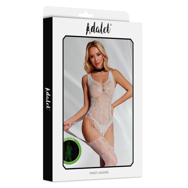 ADALET LINGERIE - BEATRICE BODYSTOCKING BRILLA EN LA OSCURIDAD TALLA ÚNICA