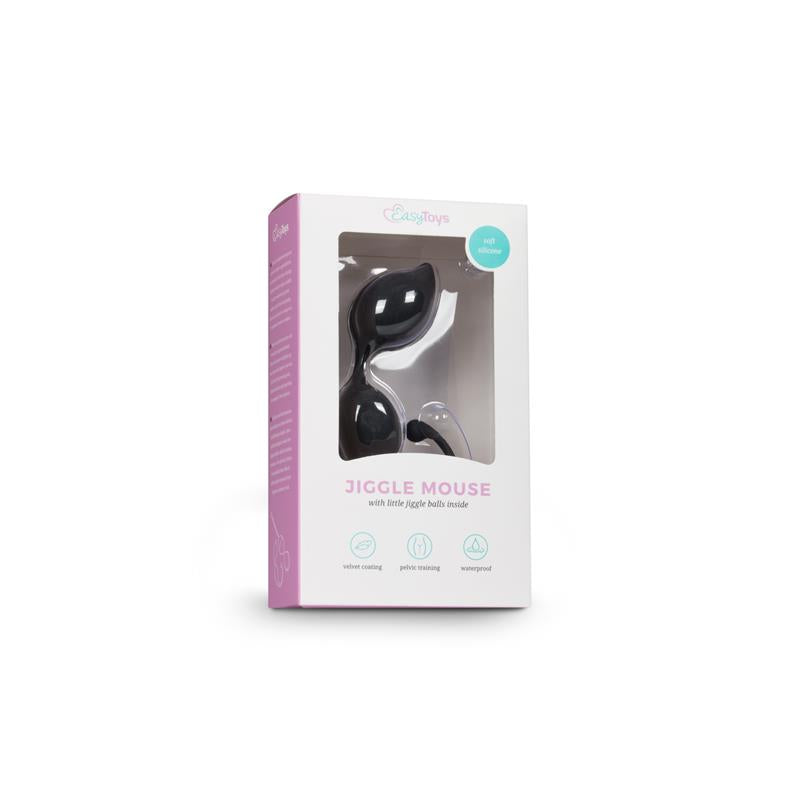 EASYTOYS - BOLAS VAGINALES CURVADAS SILICONA - NEGRAS