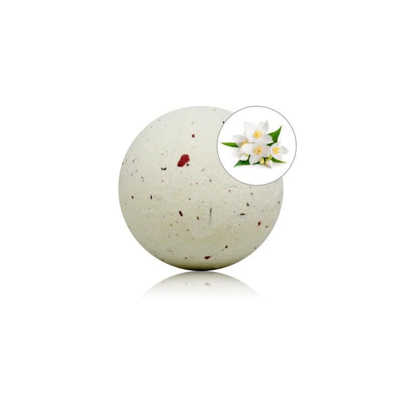 TALOKA - BOMBA DE BAÑO AROMA JAZMÍN CON PÉTALOS DE ROSA 150 GR