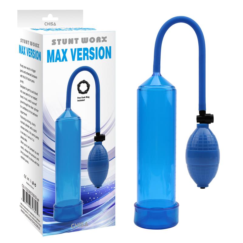 CHISA - BOMBA DE SUCCION PARA EL PENE MAX VERSION AZUL