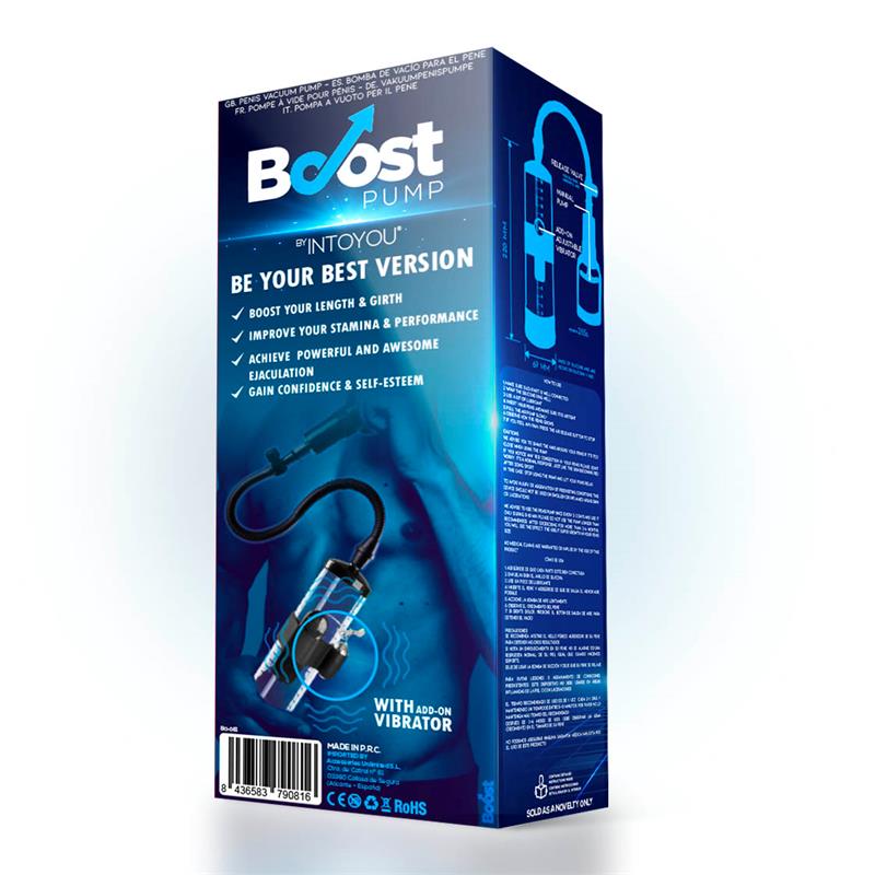 BOOST PUMPS - BOMBA MANUAL PARA EL PENE CON ACCESORIO DE VIBRACIÓN PSX06