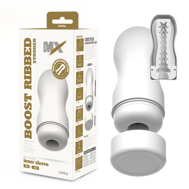 CHISA - BOOST RIBBED STROKER MASTURBADOR MASCULINO