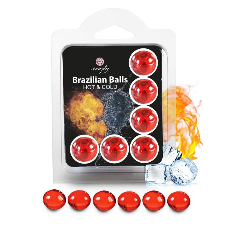 SECRET PLAY - BRAZILIAN BALLS SET 6 EFECTO CALOR & FRÍO