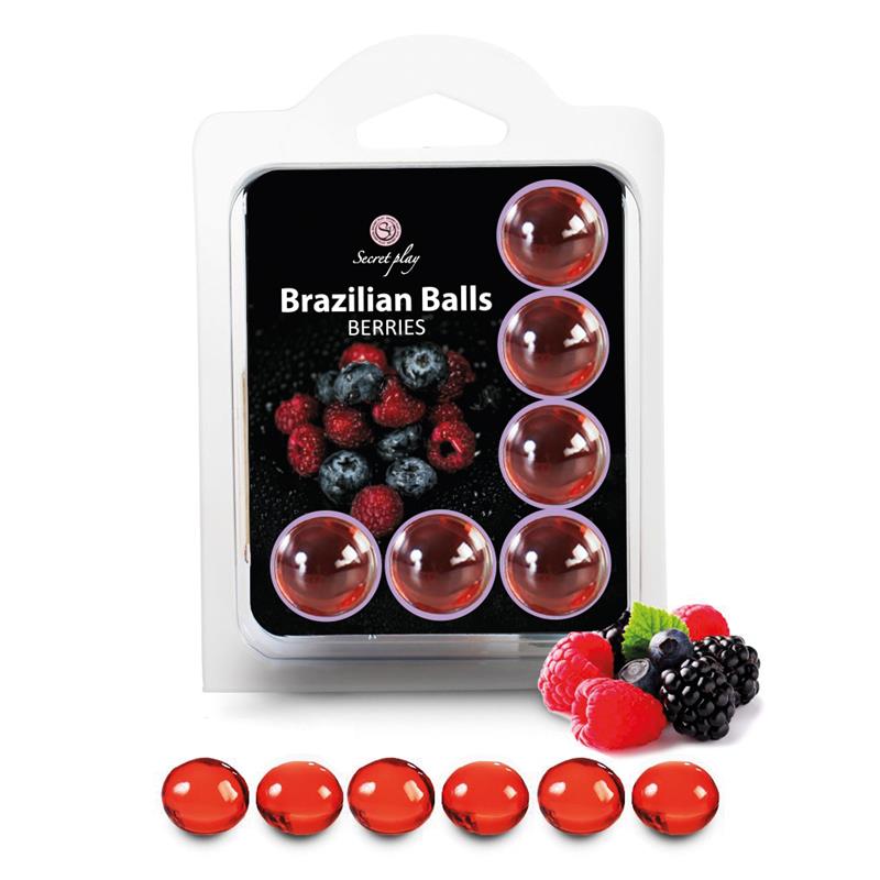 SECRET PLAY - BRAZILIAN BALLS SET 6 FRUTAS DEL BOSQUE