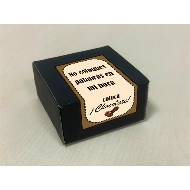 DIVERTY SEX - CAJA DE 8 BOMBONES CHOCOLATE PURO FORMA DE PENE