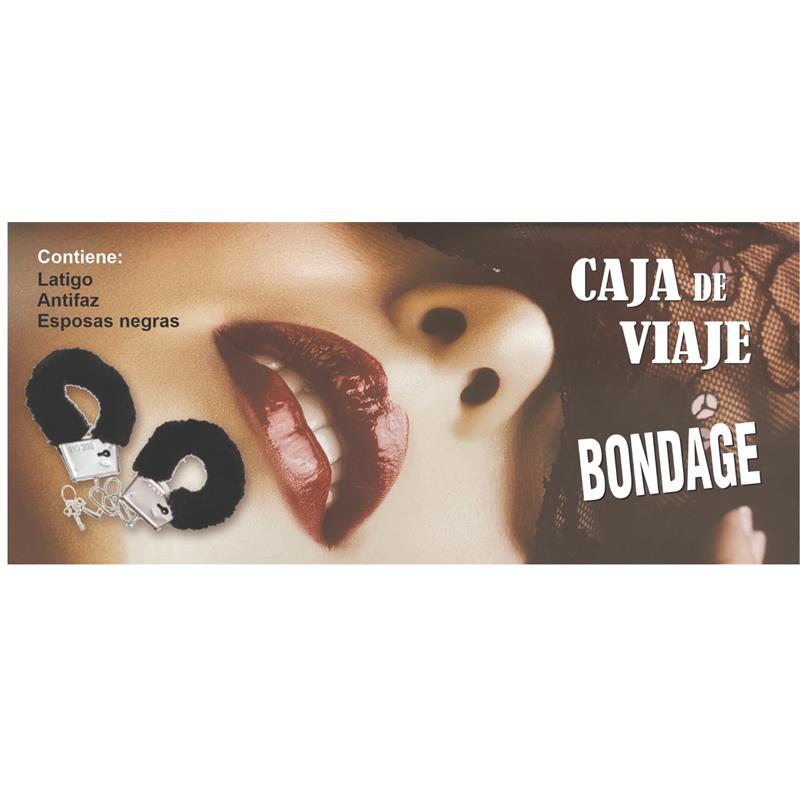 DIVERTY SEX - CAJA DE BONDAGE CON ESPOSAS, LÁTIGO Y ANTIFAZ