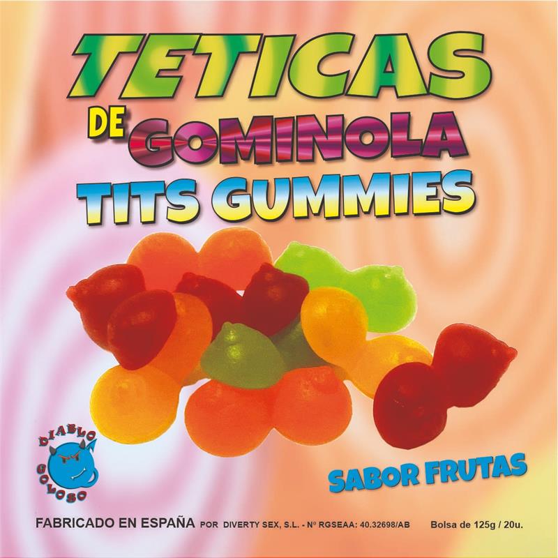 DIVERTY SEX - CAJA DE GOMINOLAS DE PECHO SABOR FRUTAS