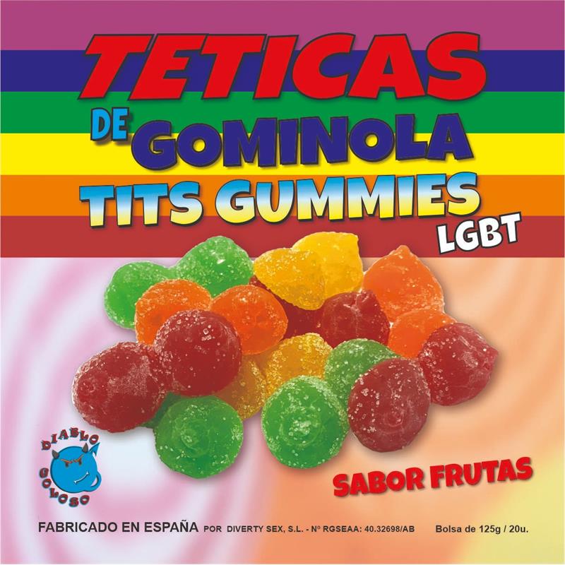DIVERTY SEX - CAJA DE GOMINOLAS DE PECHO SABOR FRUTAS