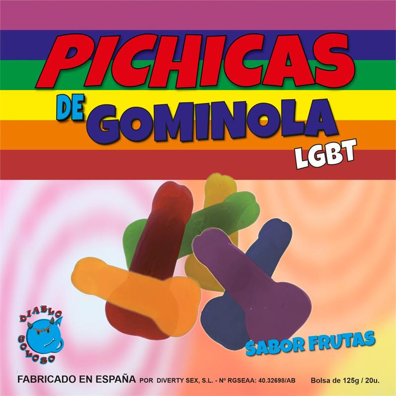 DULCISWEET - CAJA GOMINOLAS PITO SABOR FRUTAS LGBTQ+