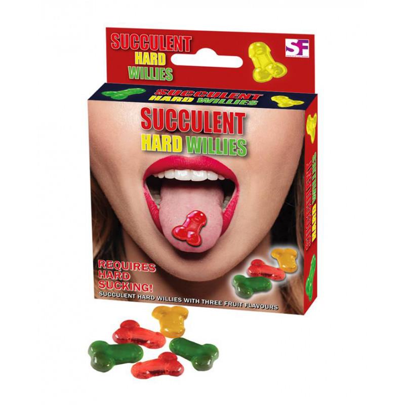 SPENCER & FLEETWOOD - CARAMELO DURO SABOR FRUTA FORMA PENE SUCCULENT HARD WILLIES