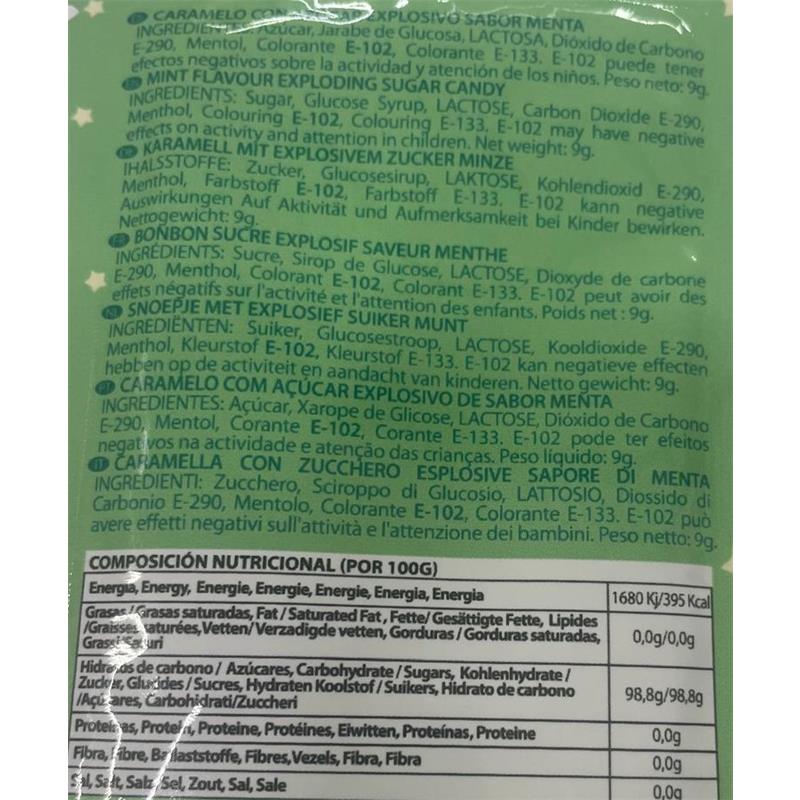 SECRET PLAY - CARAMELOS EXPLOSIVOS SEXO ORAL POPPING CANDIES UNIDAD SABOR MENTA