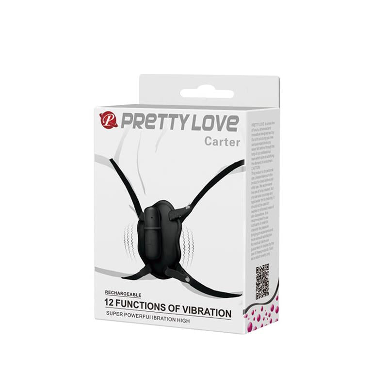 PRETTYLOVE - CARTER ESTIMULADOR CON 12 FUNCIONES DE VIBRACIÓN