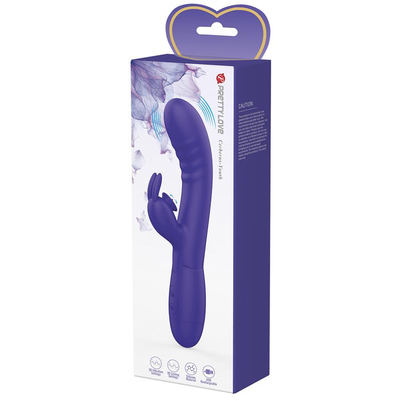 PRETTYLOVE - CERBERUS YOUTH VIBRADOR CON LENGUA