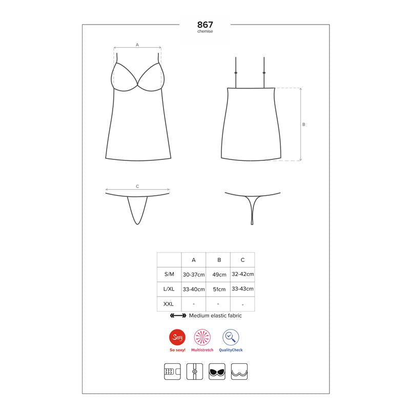OBSESSIVE - CHEMISE CON ENCAJE