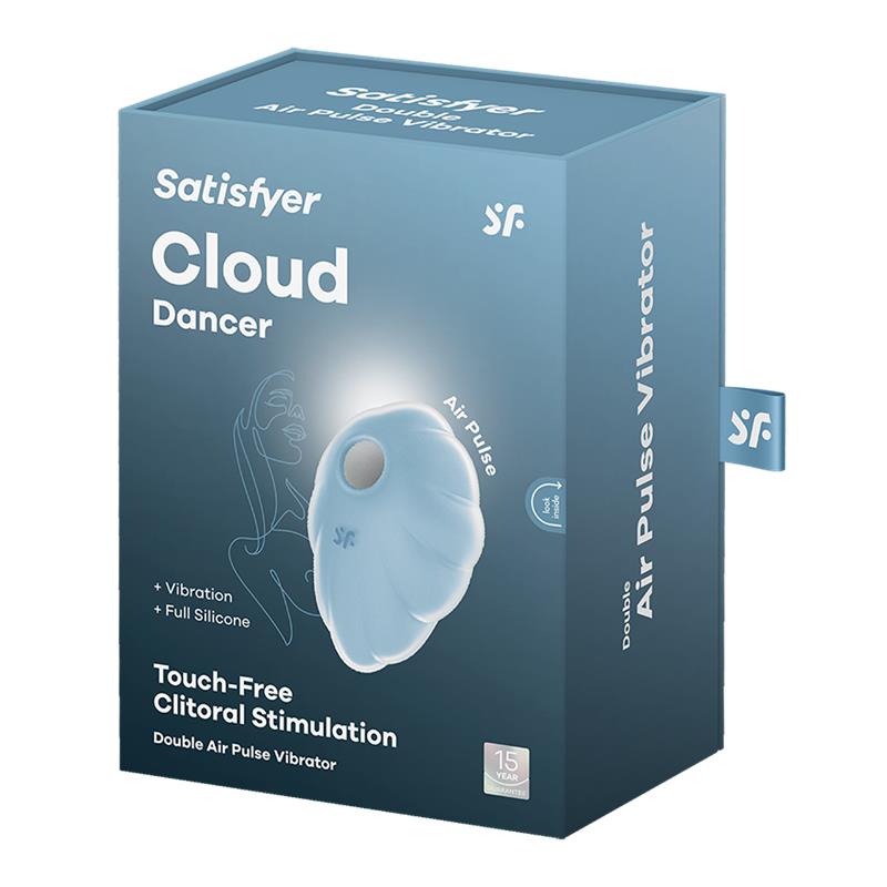 SATISFYER - CLOUD DANCER SUCCIONADOR Y VIBRADOR AZUL