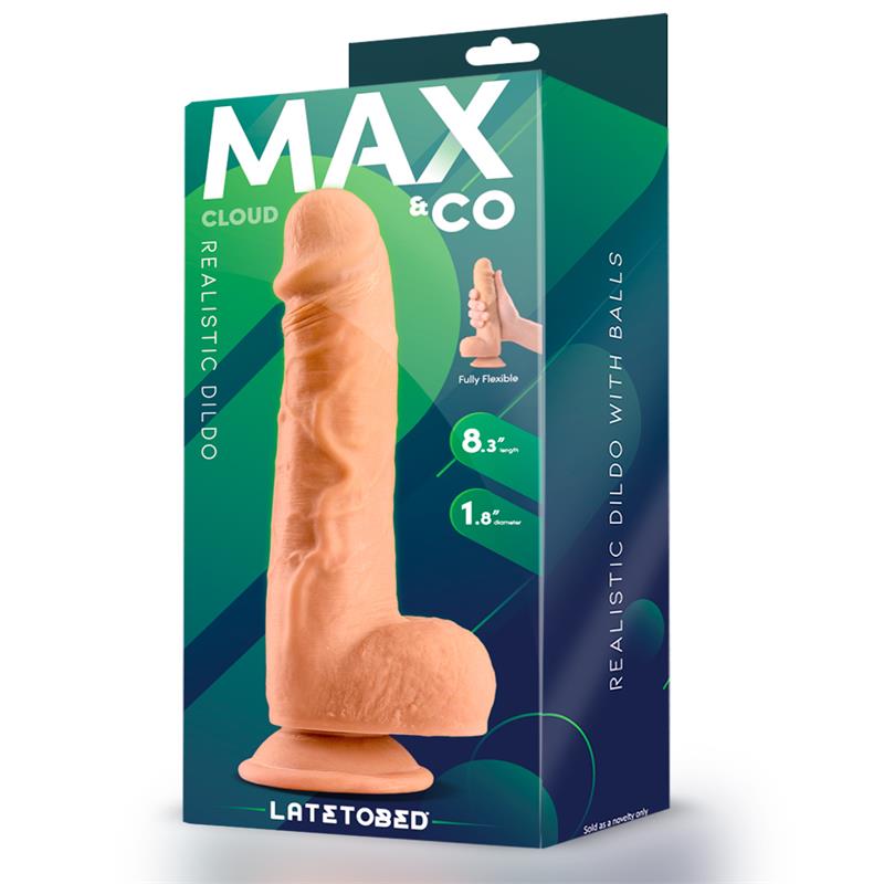 MAX & CO - CLOUD DILDO REALISTA CON TESTÍCULOS 8.3 NATURAL