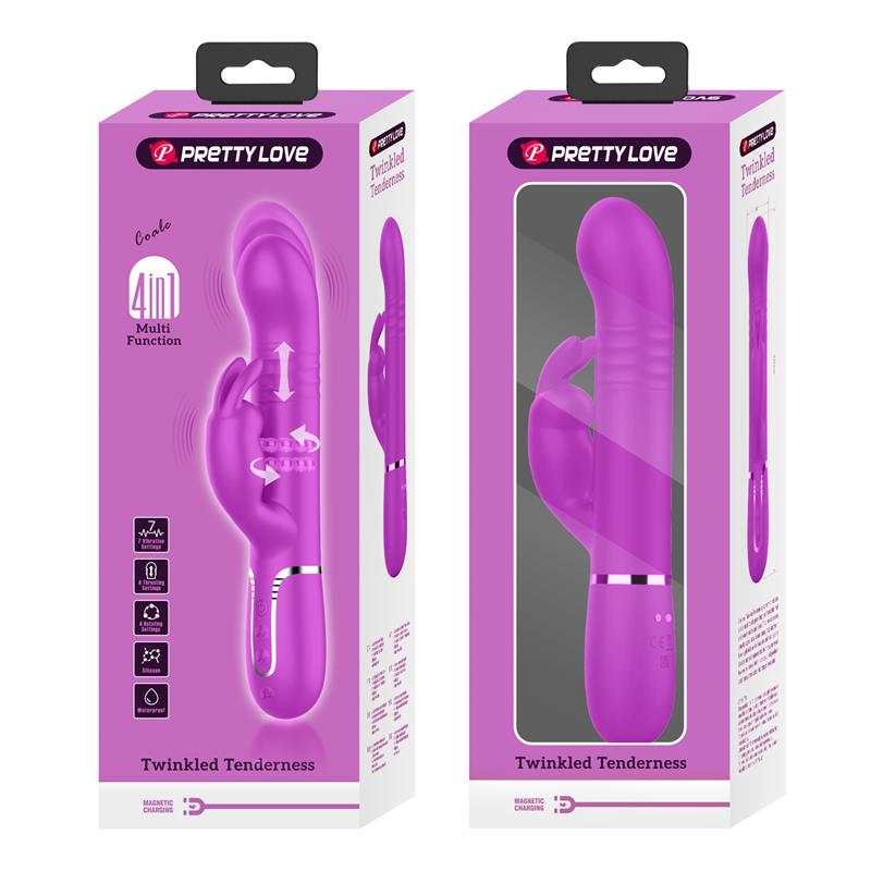 PRETTYLOVE - COALE VIBRADOR CON BOLAS ROTATORIAS Y UP AND DOWN USB