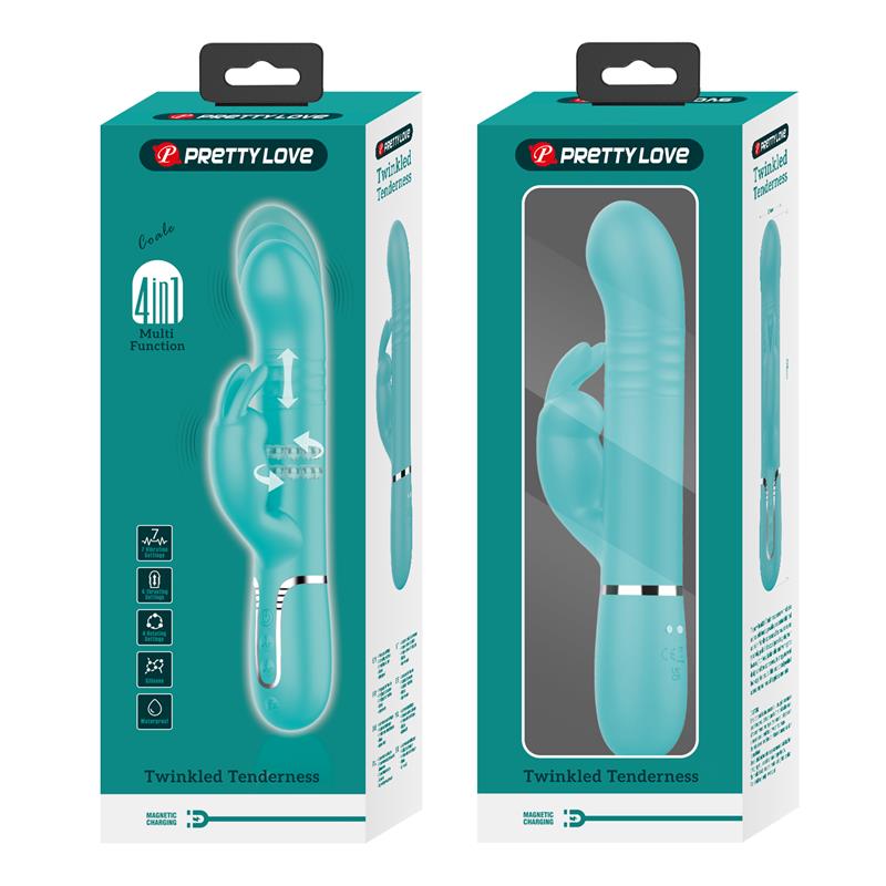 PRETTYLOVE - COALE VIBRADOR CON BOLAS ROTATORIAS Y UP AND DOWN USB