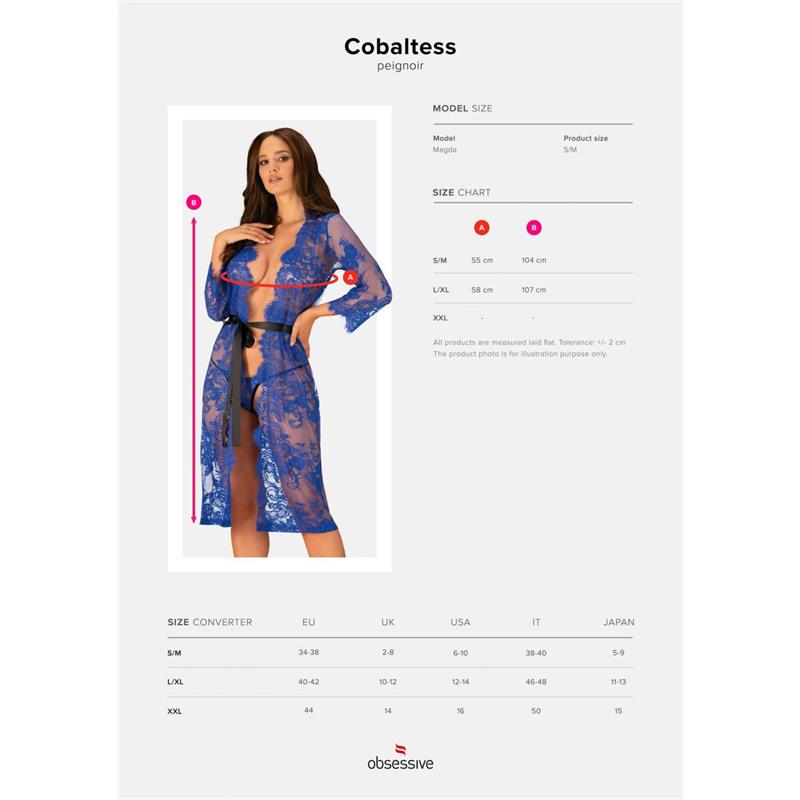 OBSESSIVE - COBALTESS KIMONO