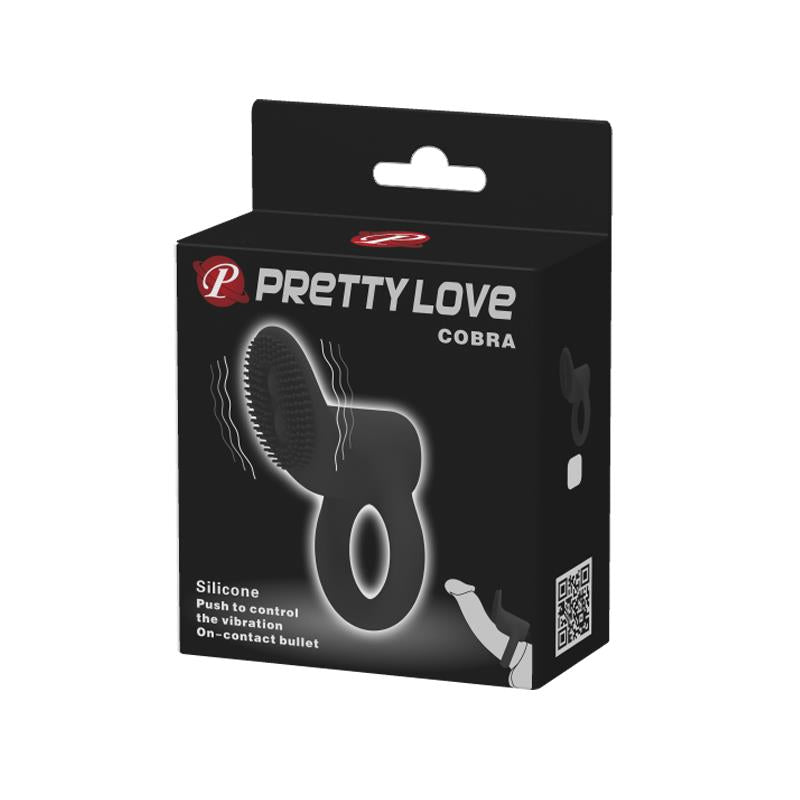 PRETTYLOVE - COBRA ANILLO PARA EL PENE CON VIBRACIÓN