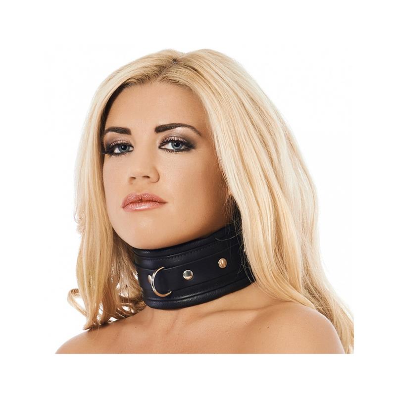 BONDAGE PLAY - COLLAR ANCHO CUERO