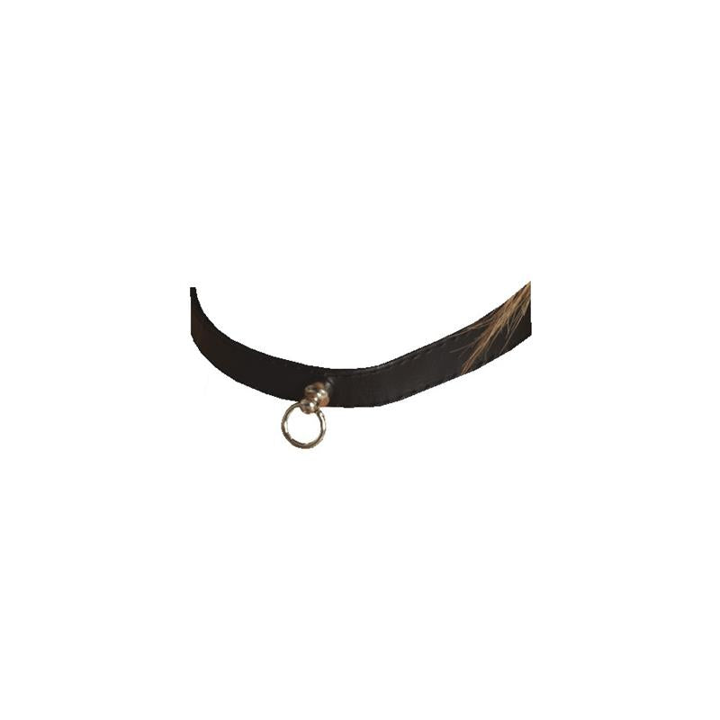 BONDAGE PLAY - COLLAR DE CUERO AJUSTABLE