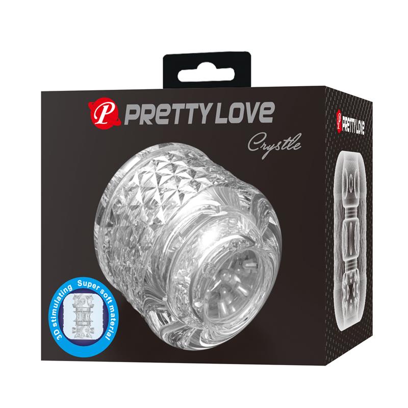 PRETTYLOVE - CRYSTLE 3D MASTURBADOR DOBLE ENTRADA