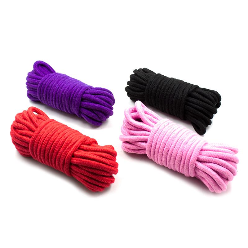 LATETOBED BDSM LINE - CUERDA DE BONDAGE DE ALGODÓN 10 METROS ROSA