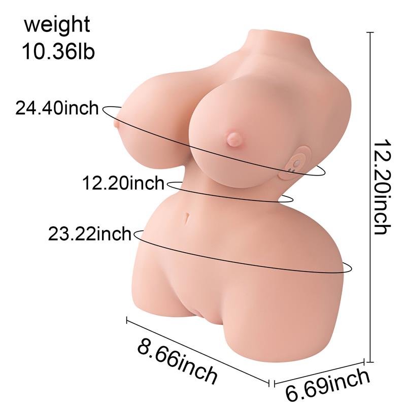 XISE - DELILAH MINI TORSO CON VIBRACIÓN 4.7 KG