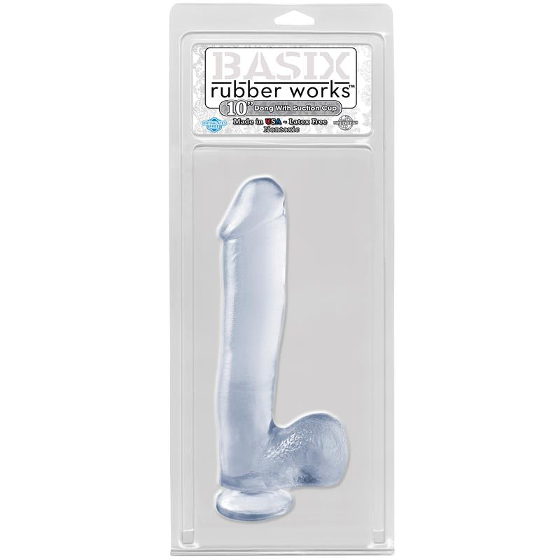 BASIX RUBBER WORKS - DILDO 24,5 CM TRANSPARENTE