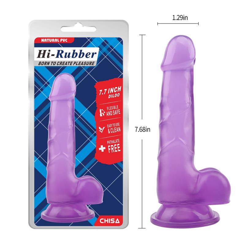 CHISA - DILDO 7.7 - 19.5 CM PURPURA