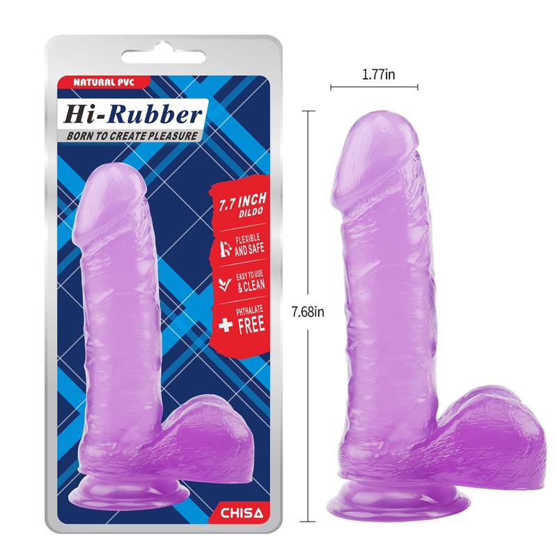 CHISA - DILDO 7.7 - 19.5CM PURPURA
