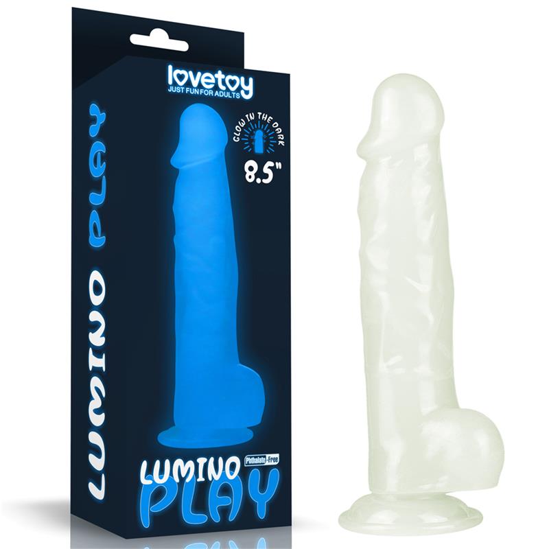 LOVETOY - DILDO 8.5 LUMINO LUZ AZUL