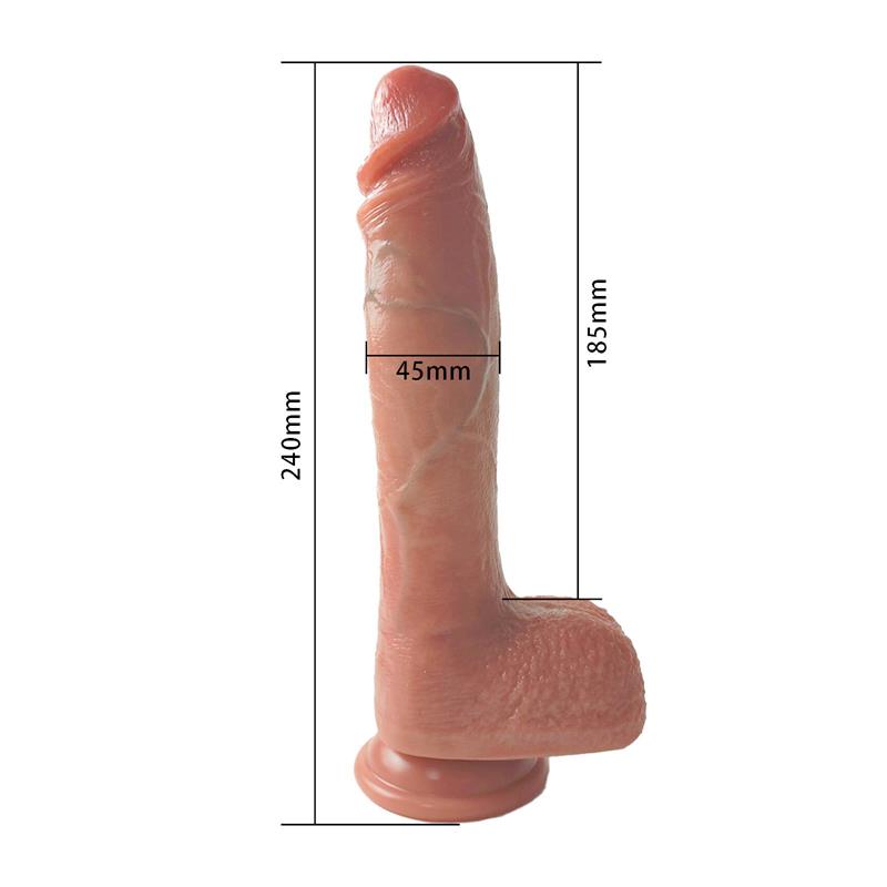 URBAN SKY - DILDO CON VIBRACIÓN, THRUSTING Y CALOR 24 CM