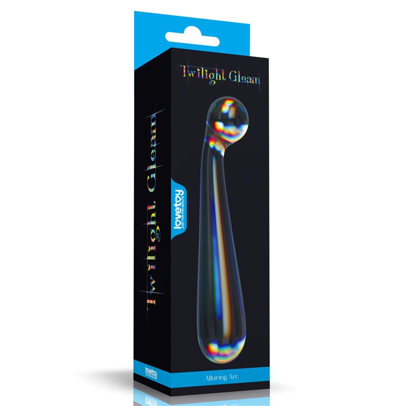 LOVETOY - DILDO DE CRISTAL QUE BRILLA EN LA OSCURIDAD TWILIGHT GLEAM ALLURING ARC