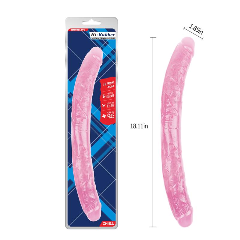 CHISA - DILDO DOBLE 18 - 46CM ROSA