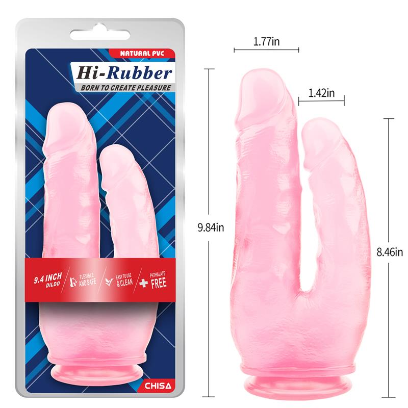 CHISA - DILDO DOBLE 9.4 - 25CM ROSA