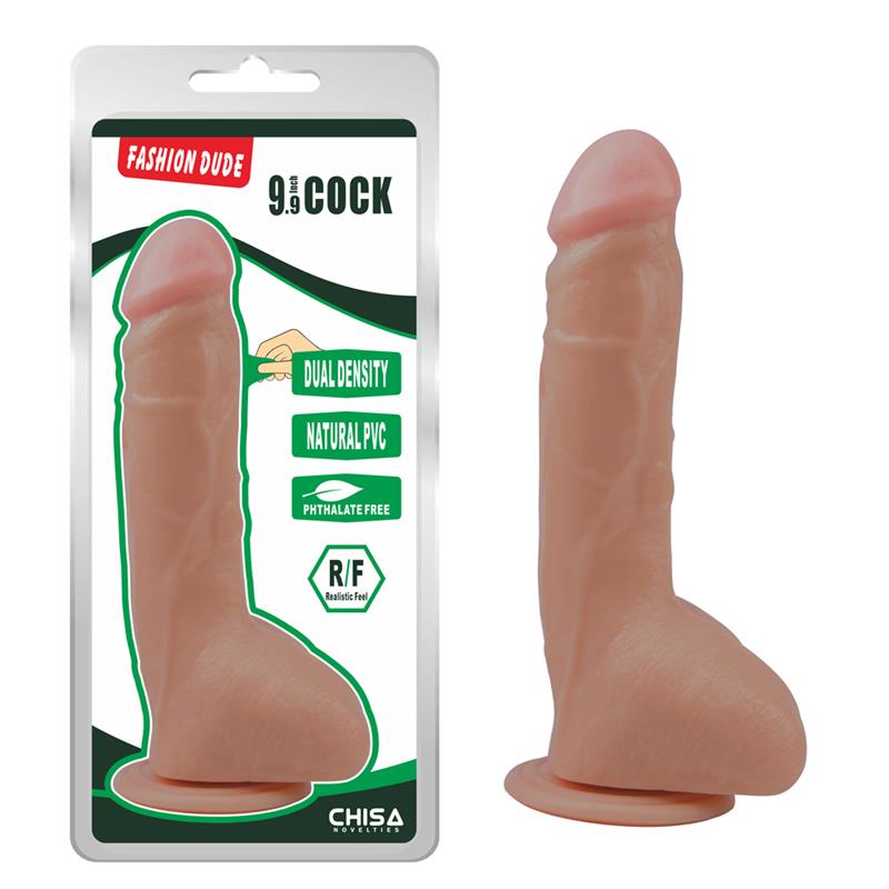 CHISA - DILDO DUAL DENSITY FASHION DUDE 9.9 NATURAL