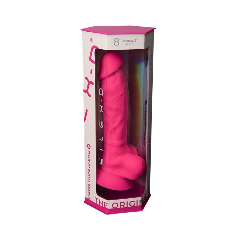 SILEXD - DILDO DUAL DENSITY MODEL 1 (8) ROSA