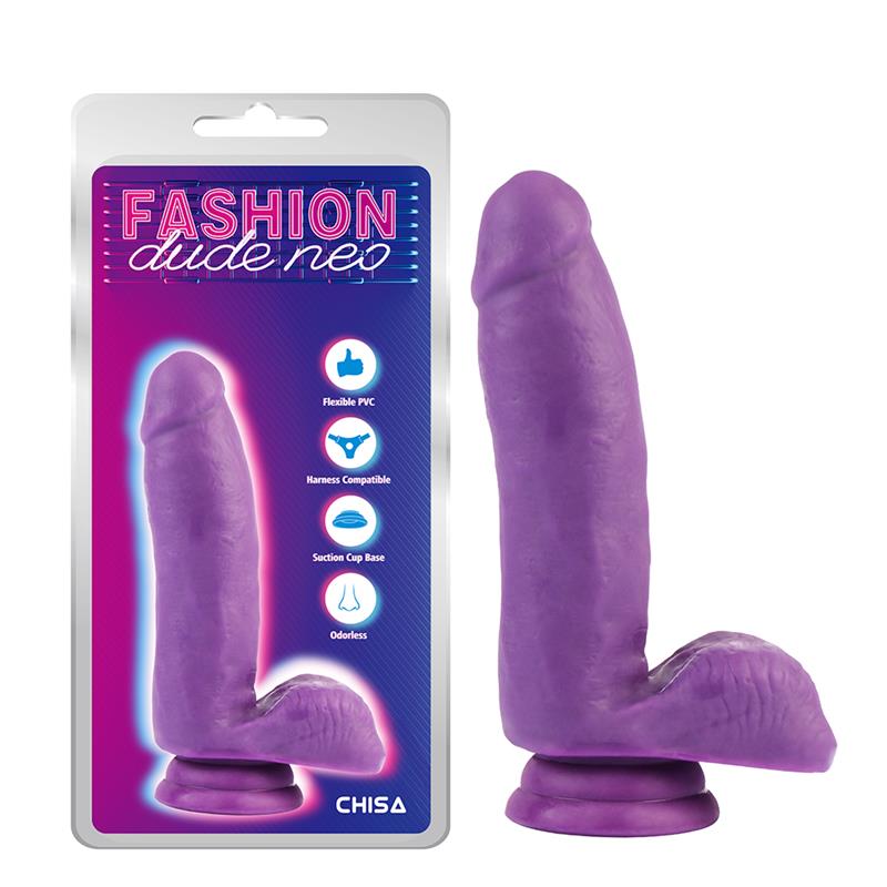 CHISA - DILDO DUAL DENSITY PURPURA 6.7