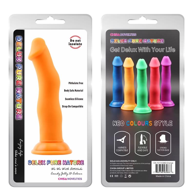 CHISA - DILDO NARANJA JOLLY D