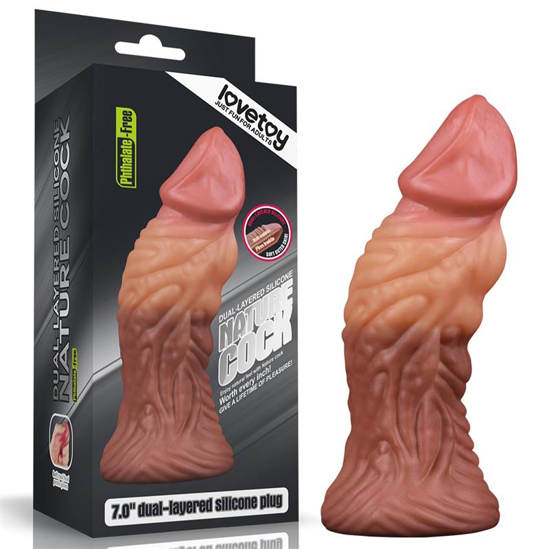 LOVETOY - DILDO NATURE 7 DUAL LAYER