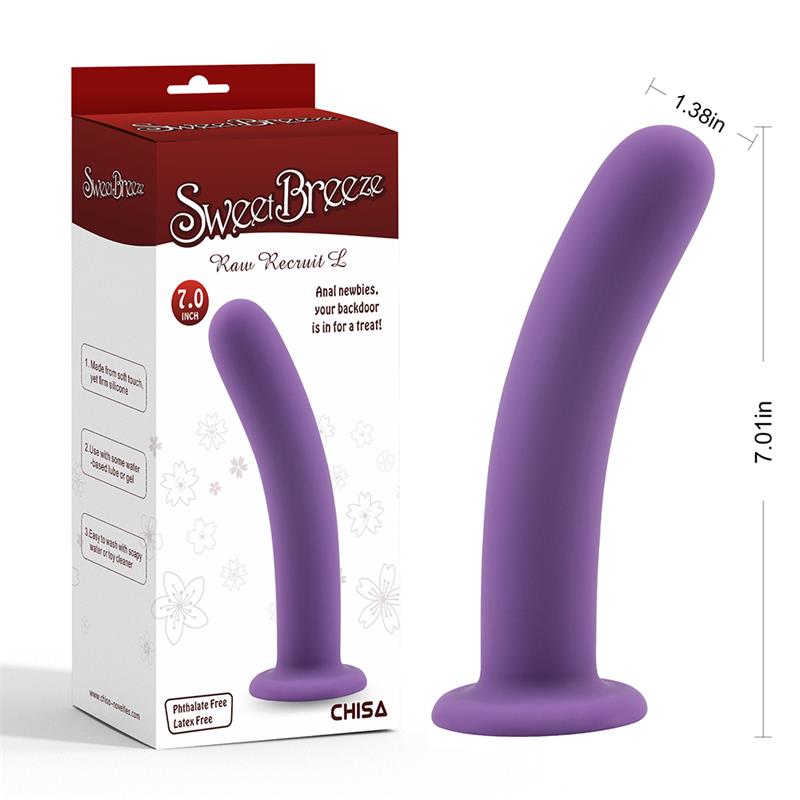 CHISA - DILDO RAW RECRUIT TALLA L PURPURA
