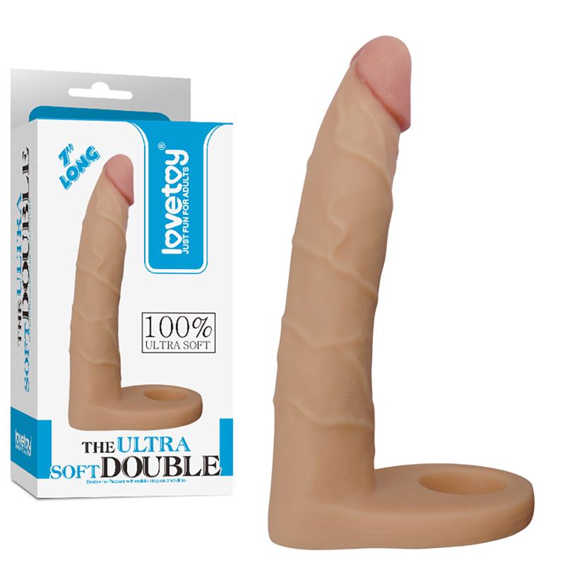 LOVETOY - DILDO THE ULTRA SOFT DOUBLE 7 NATURAL