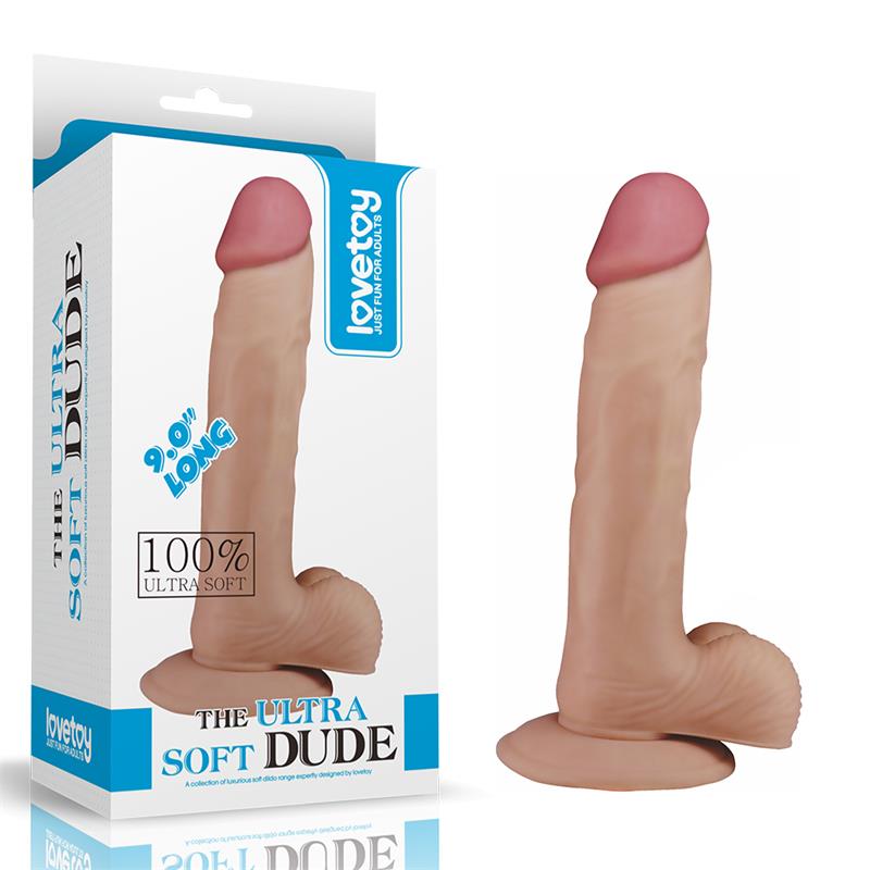 LOVETOY - DILDO THE ULTRA SOFT DUDE 9 NATURAL
