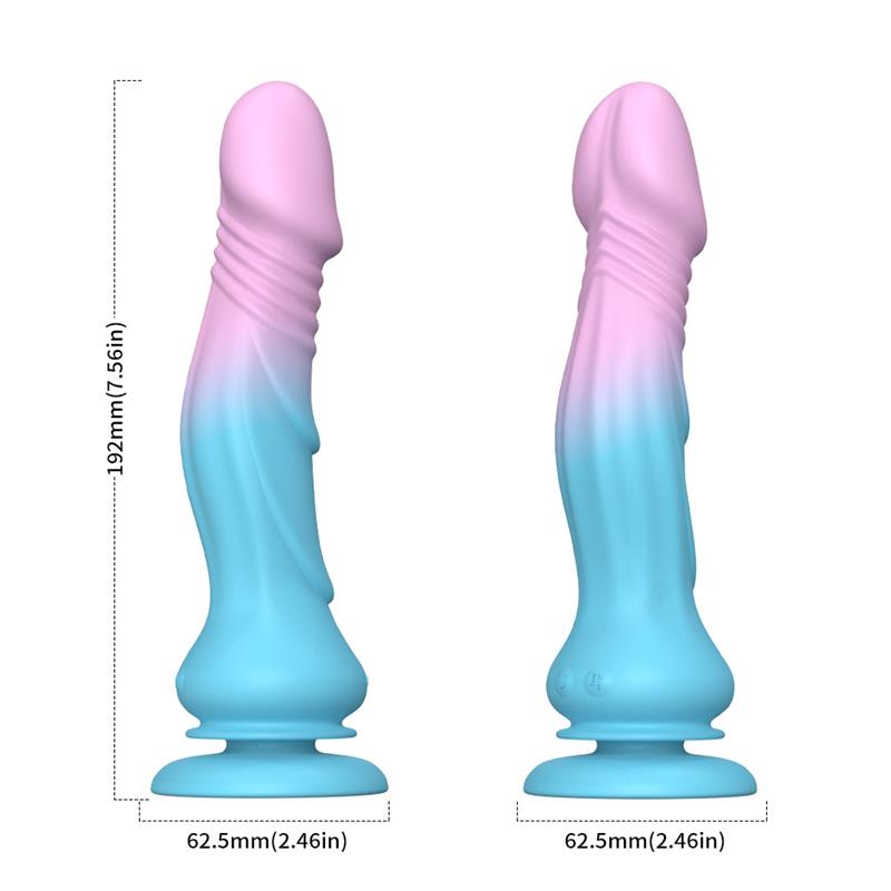 URBAN SKY - DILDO VIBRADOR CON THRUSTING Y VENTOSA 19.2 CM