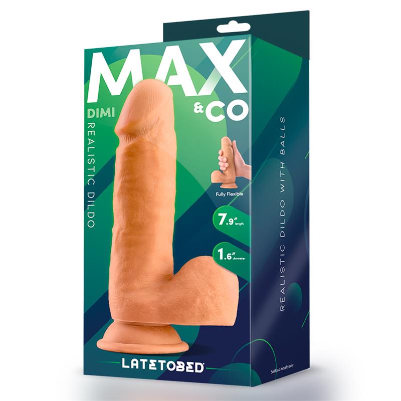 MAX & CO - DIMI DILDO REALISTA CON TESTÍCULOS 7.9 NATURAL