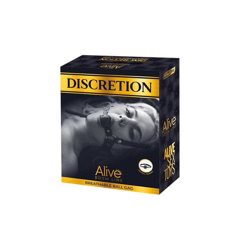 ALIVE - DISCRETION MORDAZA DE BOLA TRANSPIRABLE ROJO
