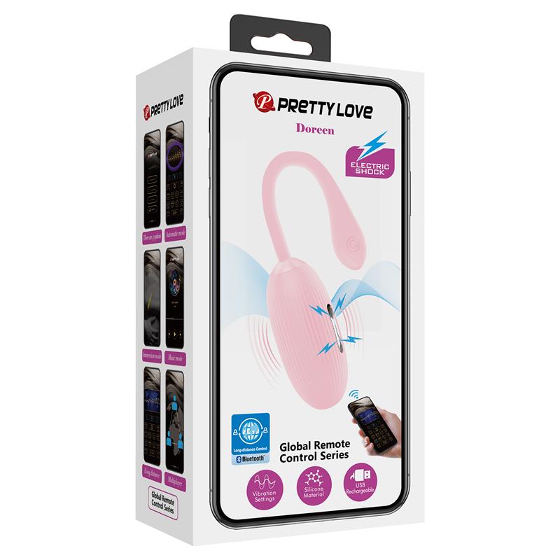 PRETTYLOVE - DOREEN HUEVO VIBRADOR CON ELECTRO SHOCK Y APP